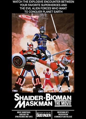 Shaider - Bioman - Maskman: The Movie Poster of Shaider - Bioman - Maskman: The Movie