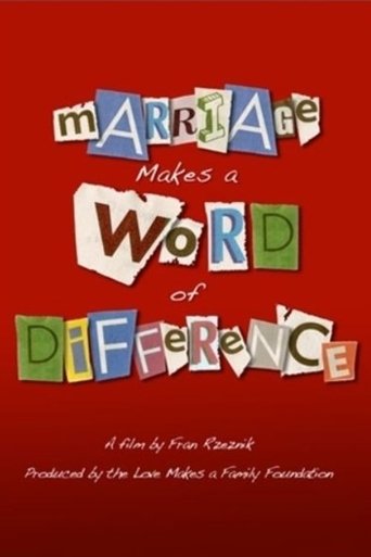 Marriage Makes a Word of Difference Poster of Marriage Makes a Word of Difference