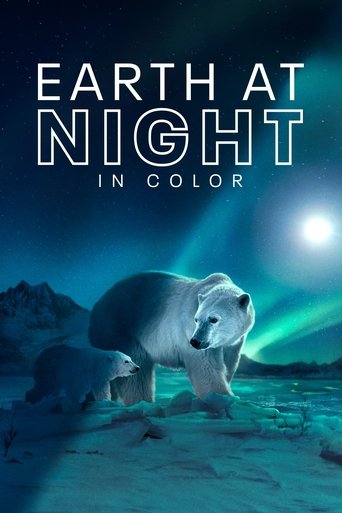 Earth at Night in Colour Poster of Earth at Night in Colour
