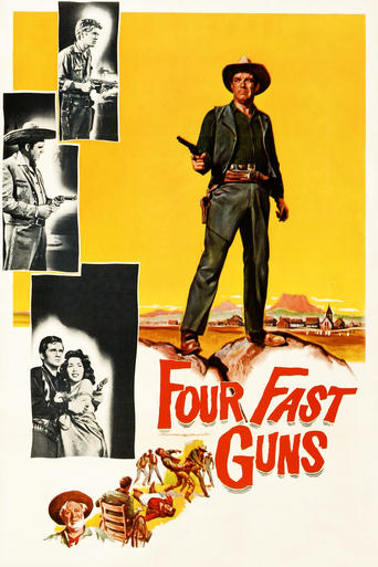Four Fast Guns Poster of Four Fast Guns