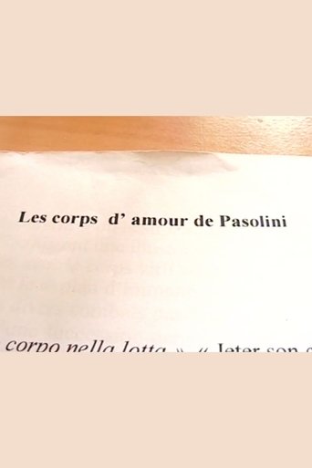 Les corps d'amour de Pasolini Poster of Les corps d'amour de Pasolini