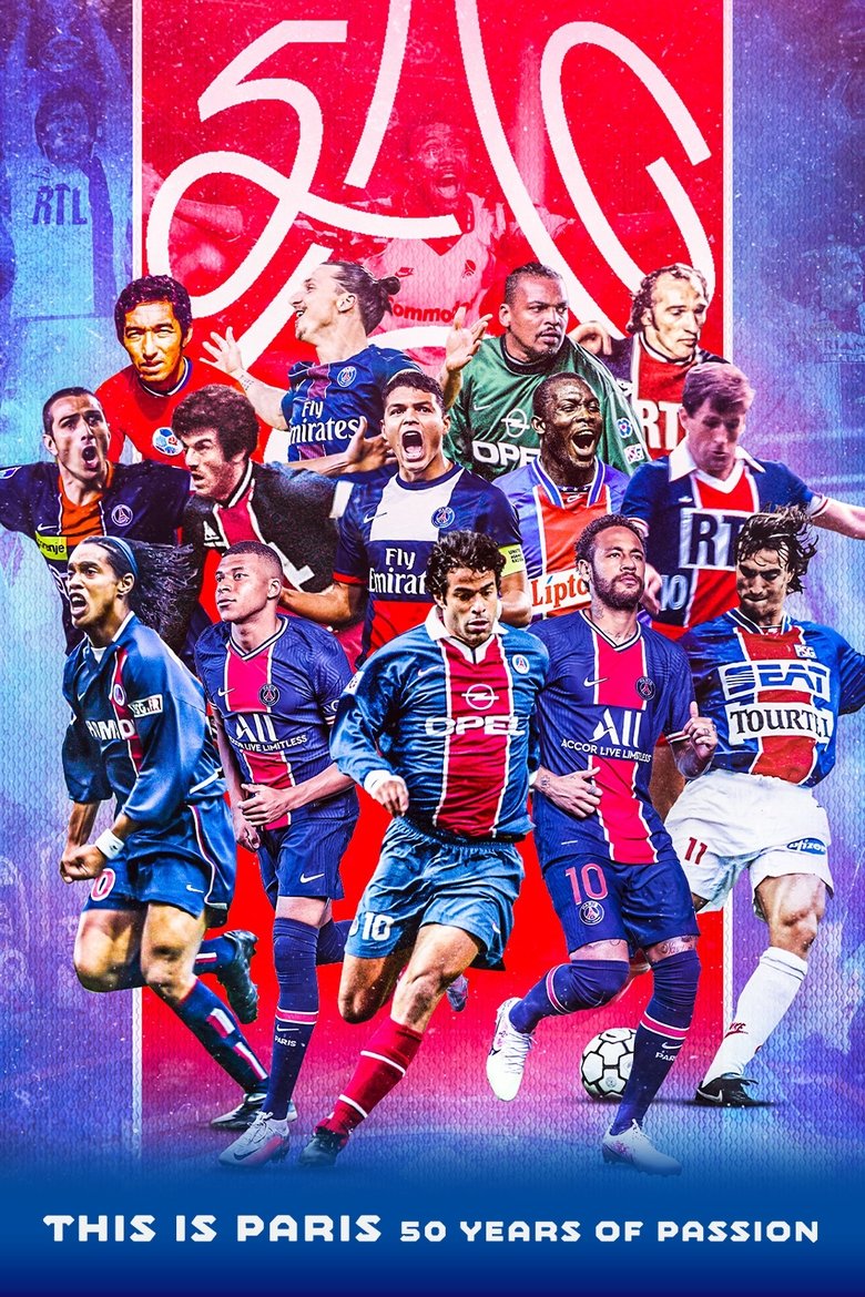 PSG City of Lights, 50 years of legend Poster of PSG City of Lights, 50 years of legend