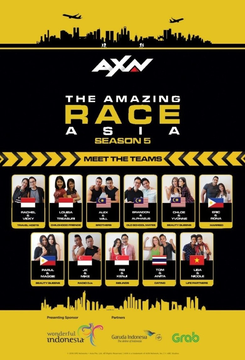 Episodes in The Amazing Race Asia - Season 5 - Season 5 Poster of Episodes in The Amazing Race Asia - Season 5 - Season 5