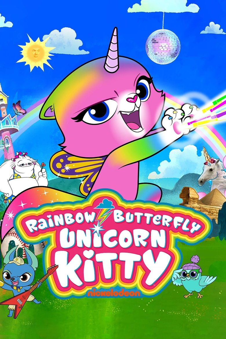 Rainbow Butterfly Unicorn Kitty Poster of Rainbow Butterfly Unicorn Kitty