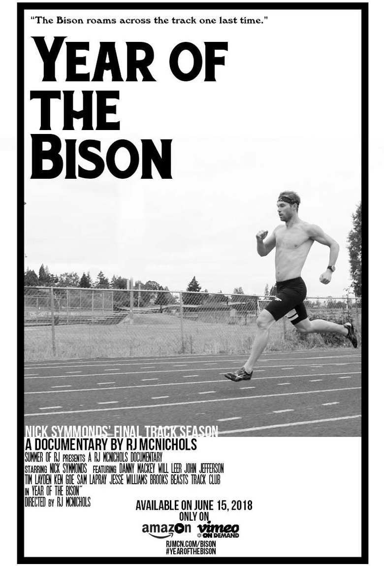 Year of The Bison: A portrait of Nick Symmonds In his Final Track Season Poster of Year of The Bison: A portrait of Nick Symmonds In his Final Track Season