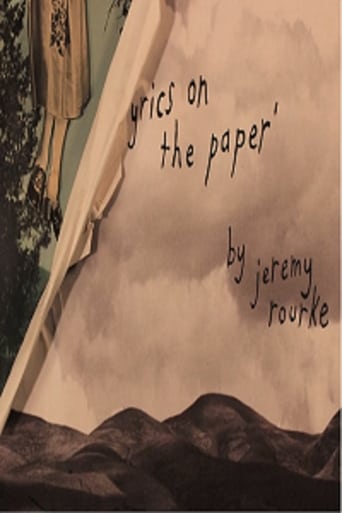 Poster of lyrics on the paper