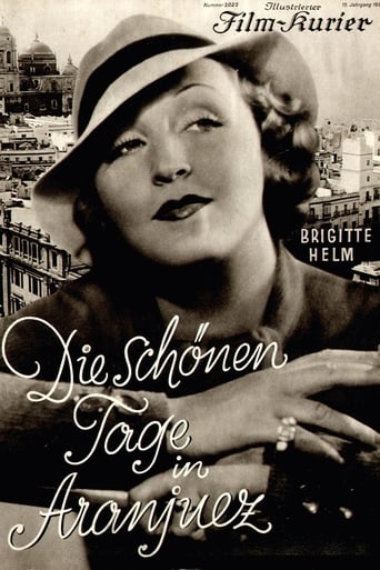 Poster of Die schönen Tage von Aranjuez