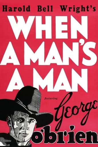 Poster of When a Man's a Man