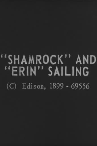 Poster of "Shamrock" and "Erin" Sailing