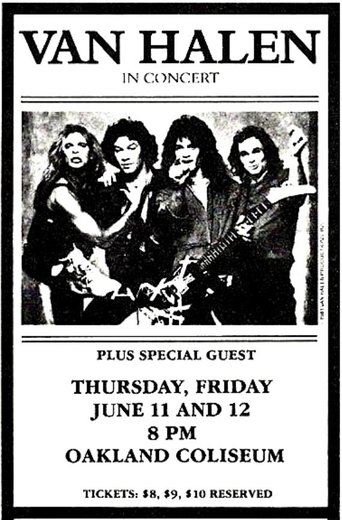 Poster of Van Halen: Oakland, CA @ Oakland Arena 1981
