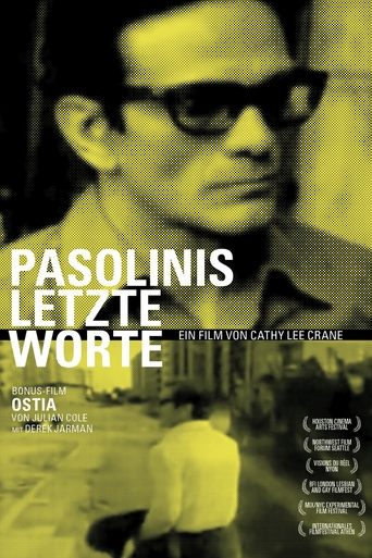 Poster of Pasolini's Last Words