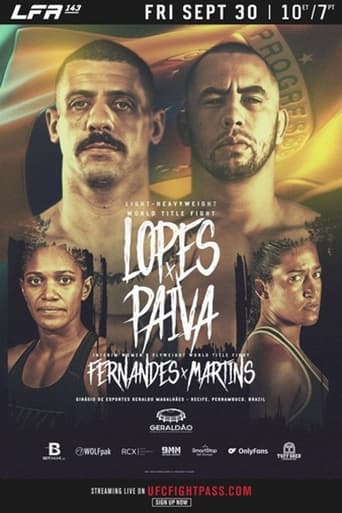 Poster of LFA 143: Lopes vs. Paiva