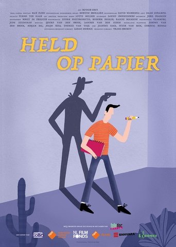 Held op papier Poster of Held op papier