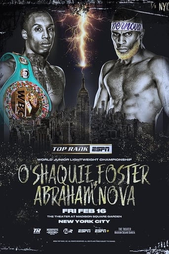 Poster of O'Shaquie Foster vs. Abraham Nova