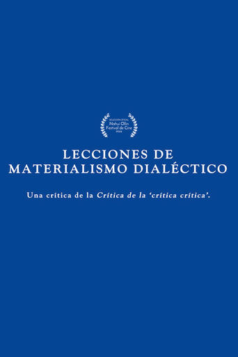 Poster of Lessons in dialectical materialism