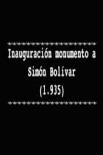 Poster of Inauguración monumento a Simón Bolívar