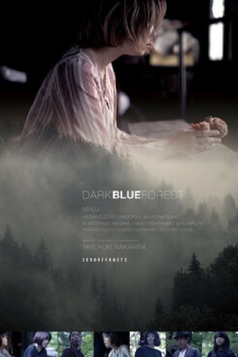 Dark Blue Forest Poster of Dark Blue Forest