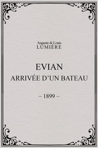 Poster of Evian : arrivée d’un bateau