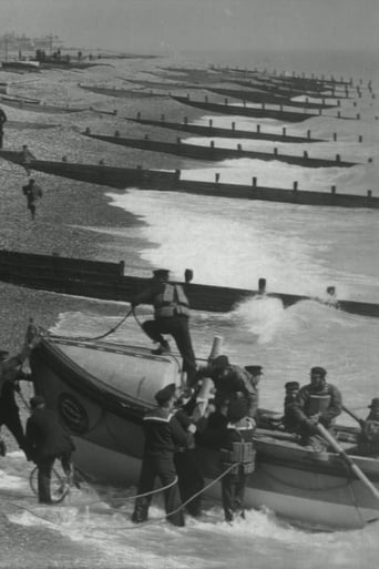 Poster of Launch of the Worthing Lifeboat Coming Ashore