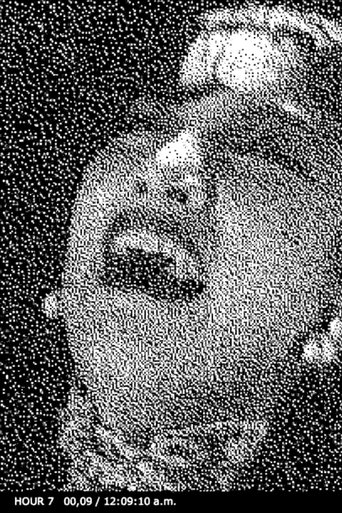 Poster of Optical De-dramatization Engine (O.D.E.) applied in 15-hour cycles to Ma-Xu Weibang's ‘Yeban gesheng’ (Song at Midnight), 1937