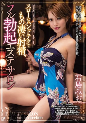 Poster of Slow Handjob That Leads To An Intense Ejaculation. Rock Hard Boner In A Massage Parlor. Mio Kimijima