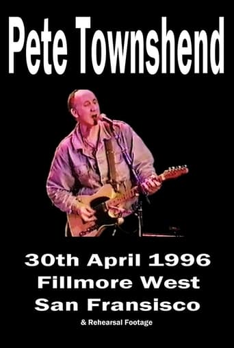 Poster of Pete Townshend - Live at Fillmore West, April 30th, 1996