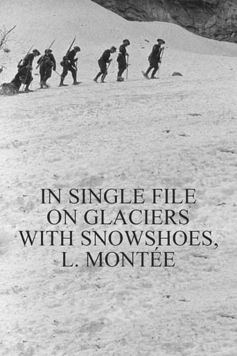 Poster of In Single File on Glaciers With Snowshoes, l. Montée