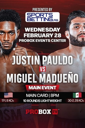 Poster of Justin Pauldo vs. Miguel Madueno