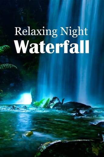 Poster of Relaxing Night Waterfall