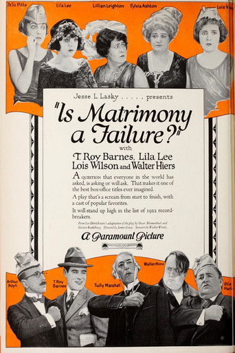 Poster of Is Matrimony a Failure?