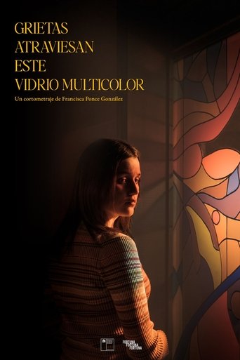 Poster of Cracks run through this multicolored glass