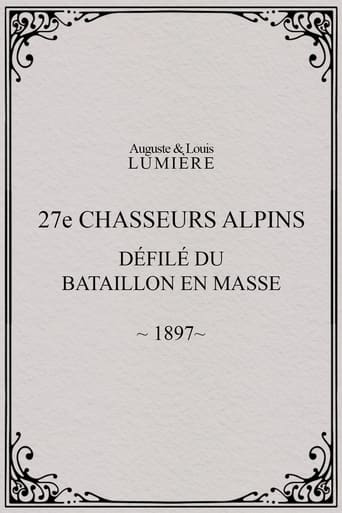 Poster of 27ème chasseurs alpins : défilé du bataillon en masse