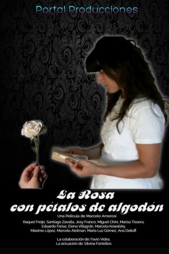 Poster of La rosa con pétalos de algodón