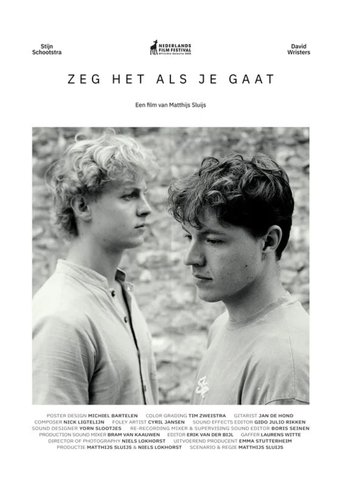 Zeg het als je gaat Poster of Zeg het als je gaat