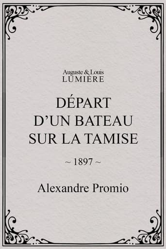 Poster of Départ d’un bateau sur la Tamise