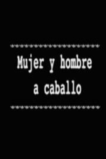 Mujer y hombre a caballo Poster of Mujer y hombre a caballo