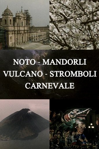 Poster of Noto, Almond Trees, Volcano, Stromboli, Carnival