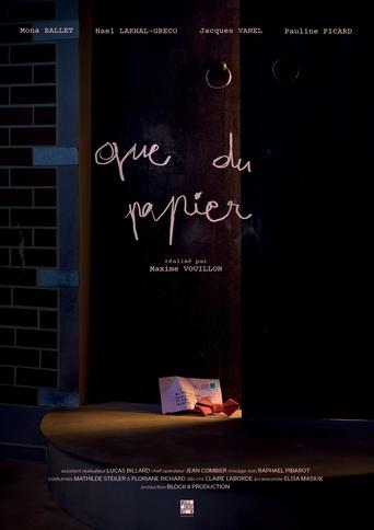 Poster of Que du papier