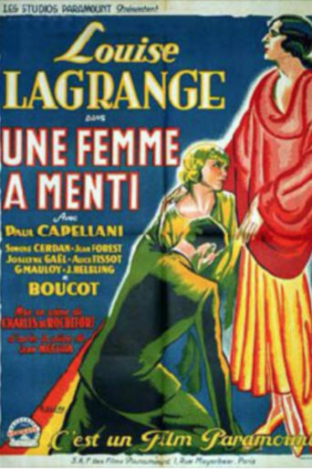 Poster of Une femme a menti