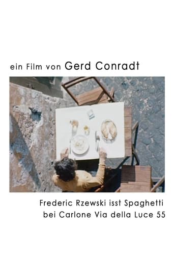 Poster of Frederic Rzewski eats spaghetti at Carlone Via della Luce 55