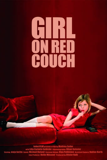 Poster of Girl on Red Couch