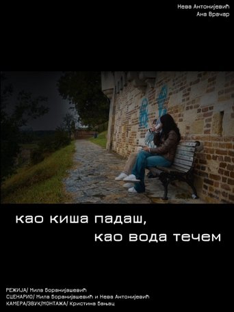 Poster of you  fall like rain, i run like water