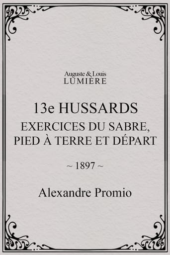 Poster of 13e hussards : exercices du sabre, pied à terre et départ