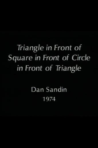 Poster of Triangle in Front of Square in Front of Circle in Front of Triangle