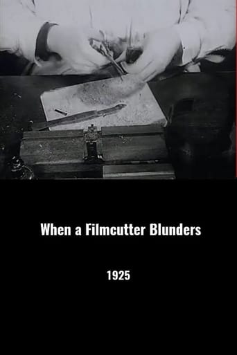 Poster of When a Filmcutter Blunders