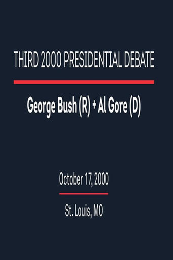 Poster of 2000 Third Presidential Debate