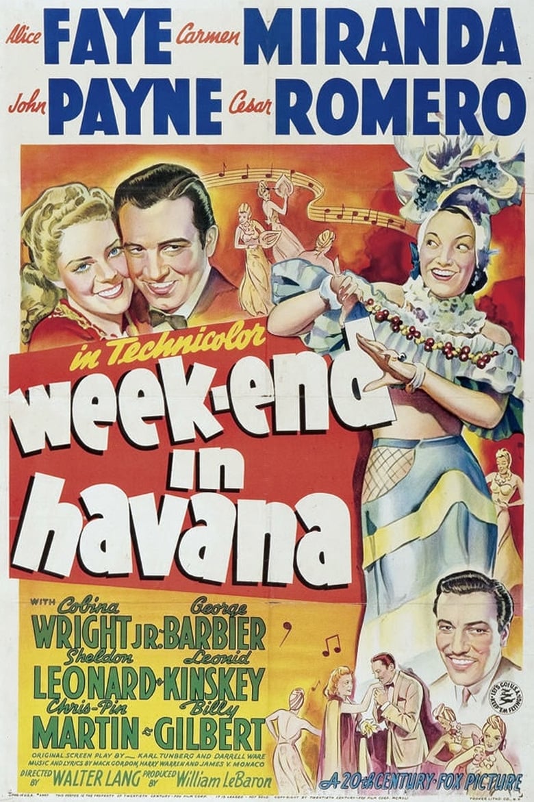 Poster of Week-End in Havana