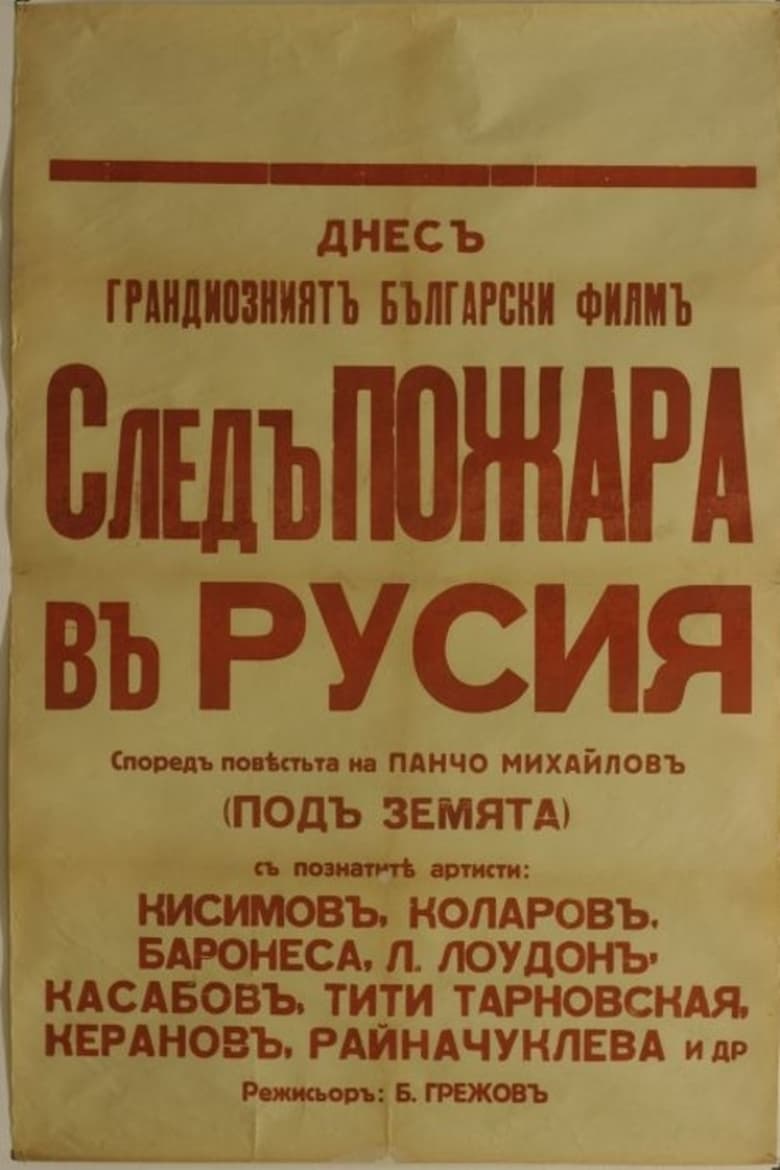 Poster of After the Fire in Russia