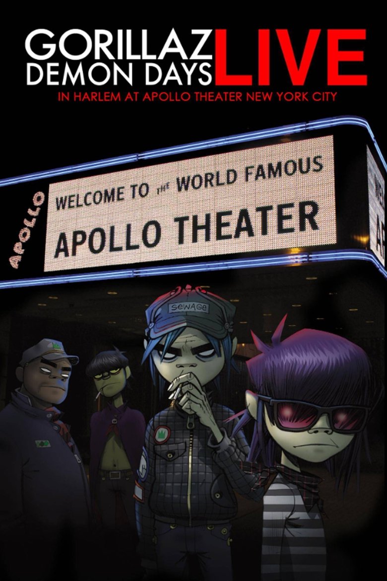Poster of Gorillaz: Demon Days Live in Harlem at Apollo Theater