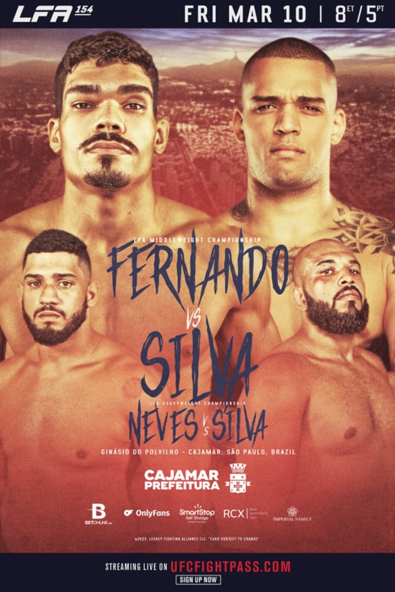 Poster of LFA 154: Fernando vs. Silva